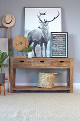 Esther Brown Console Table