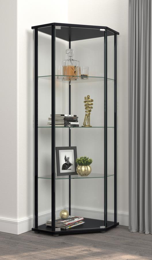 Zenobia Black Curio Cabinet