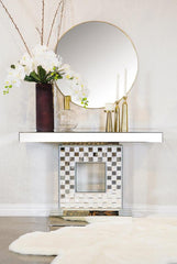 Claire Silver Console Table