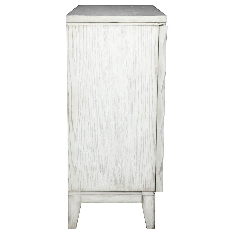 Moody White Accent Cabinet