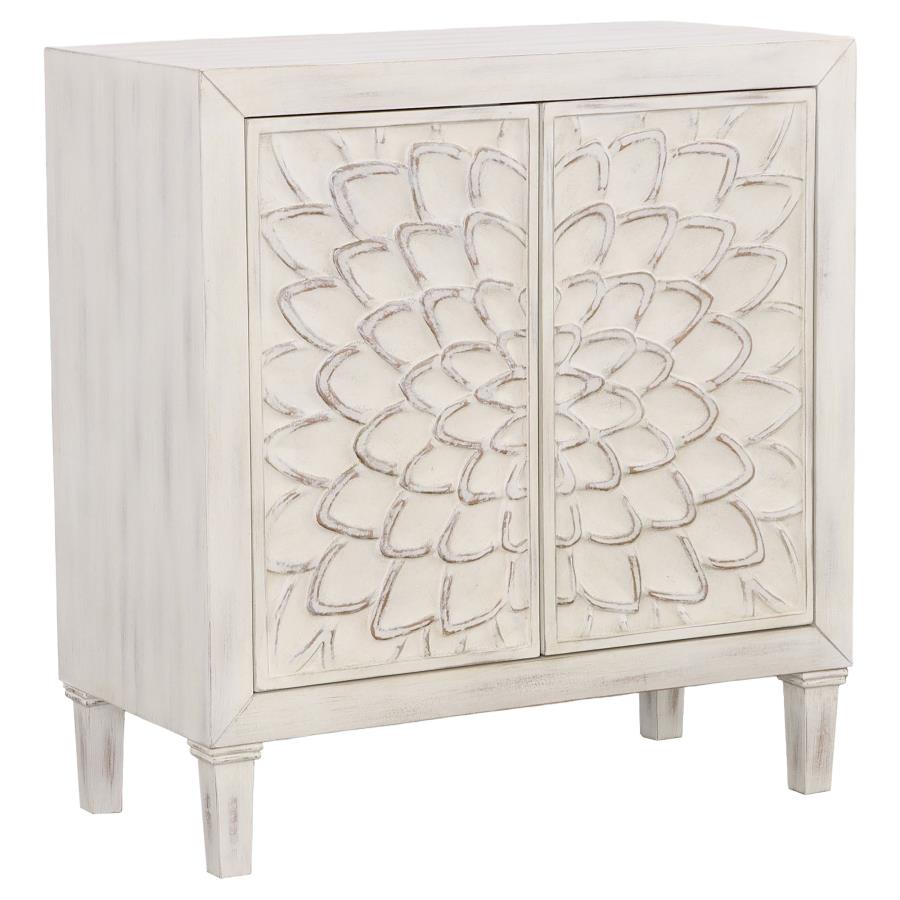 Clarkia White Accent Cabinet