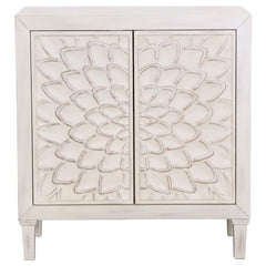 Clarkia White Accent Cabinet