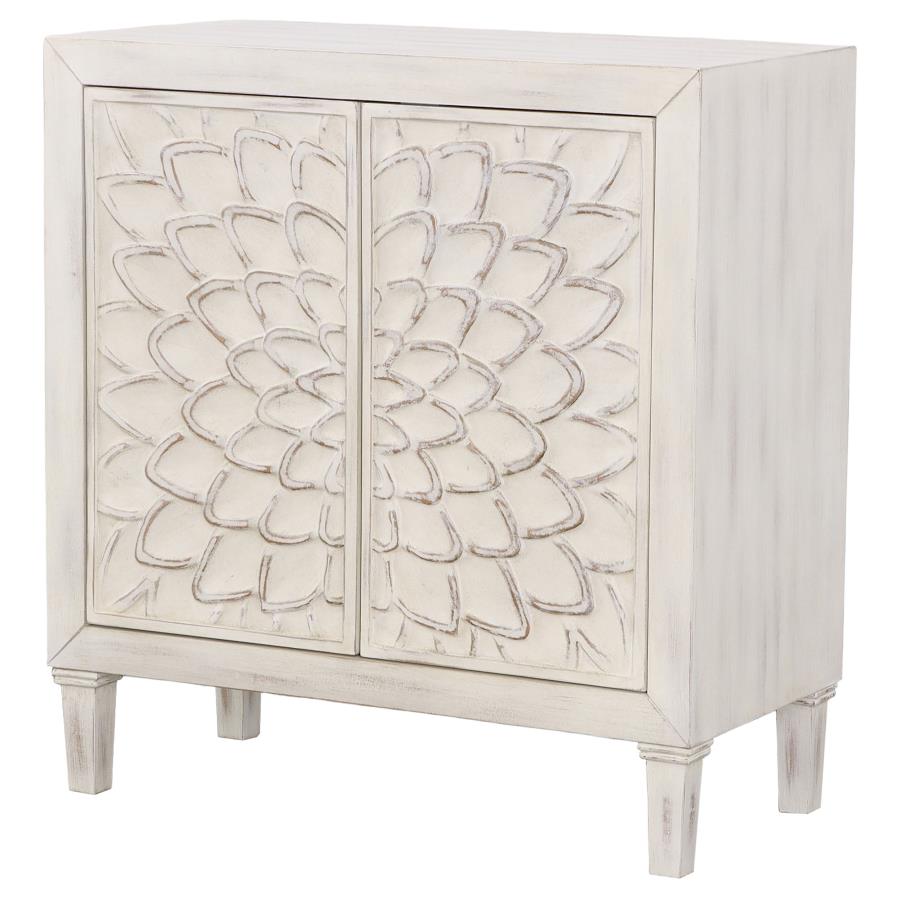 Clarkia White Accent Cabinet