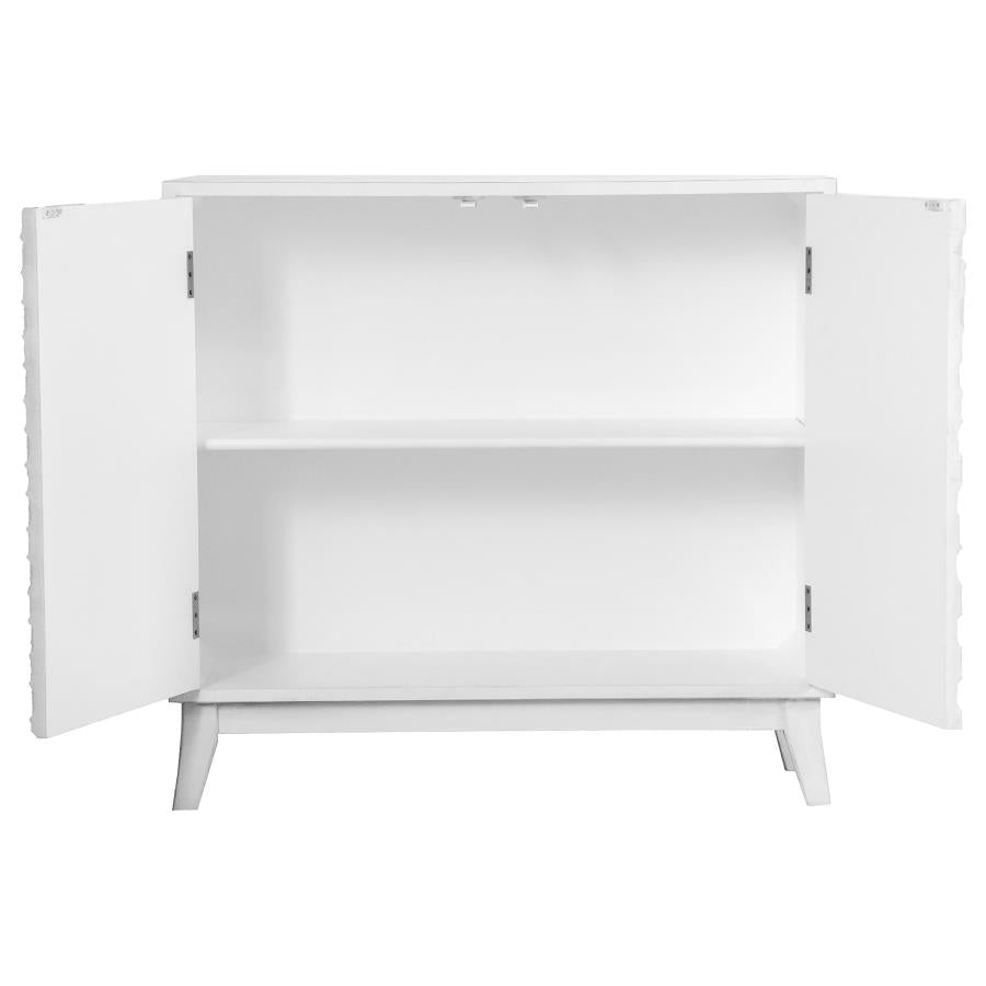 Gambon White Accent Cabinet