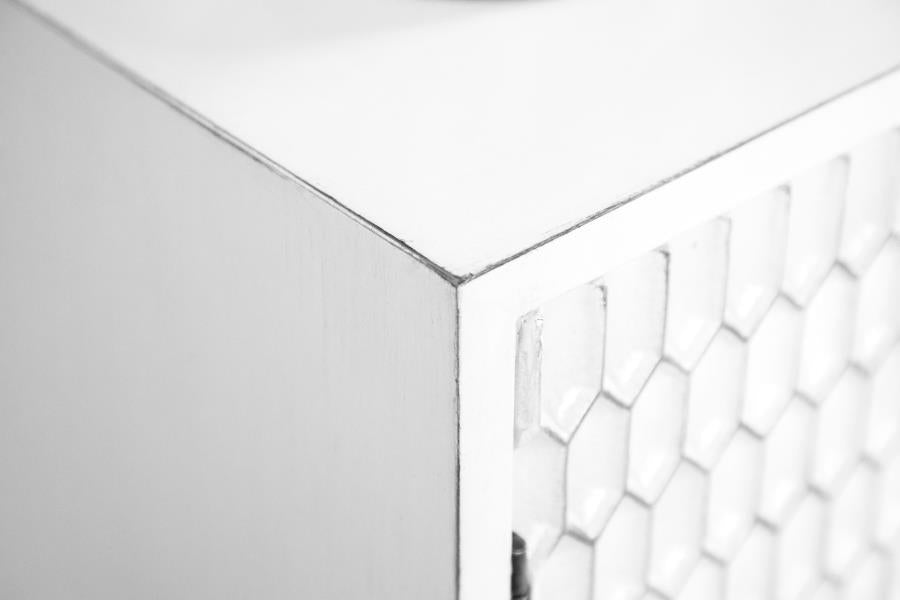 Gambon White Accent Cabinet