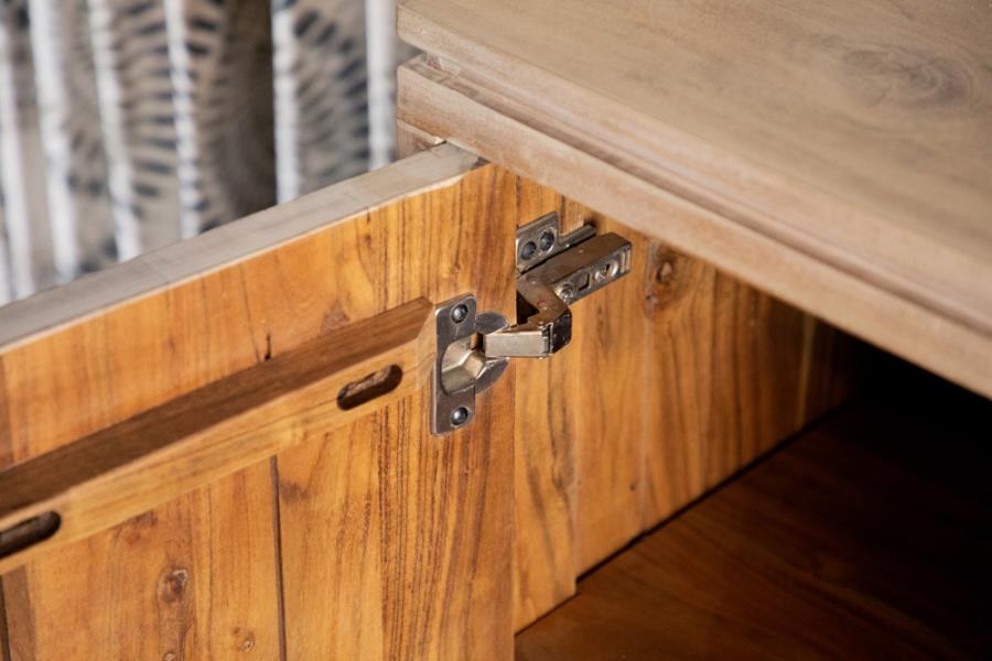 Eberto Brown Accent Cabinet