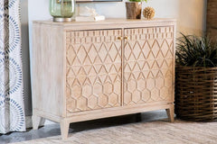Eberto Brown Accent Cabinet