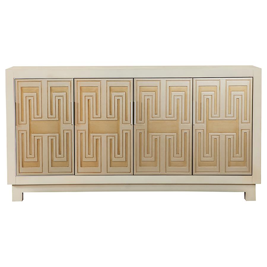 Voula Gold Accent Cabinet