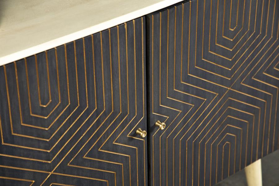 Ixora Black Accent Cabinet