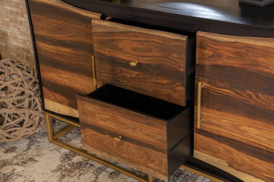 Zara Brown Accent Cabinet
