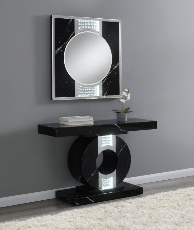 Eliana Black Console Table