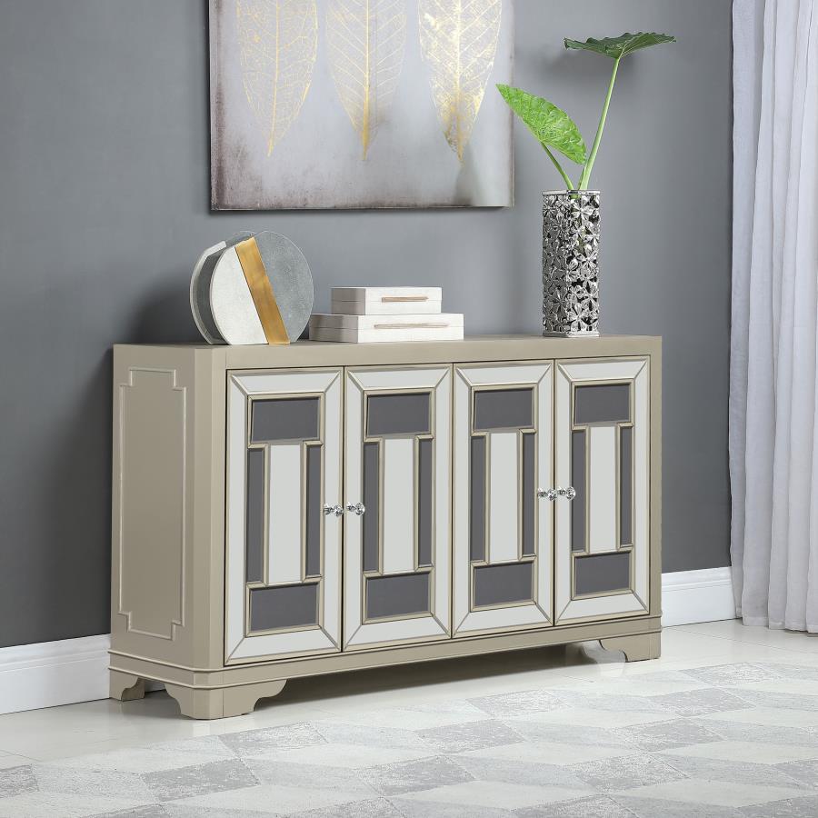Toula Silver Accent Cabinet