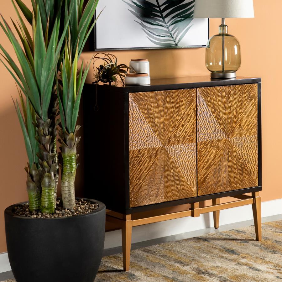 Zira Brown Accent Cabinet