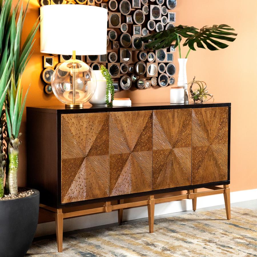 Zira Brown Accent Cabinet
