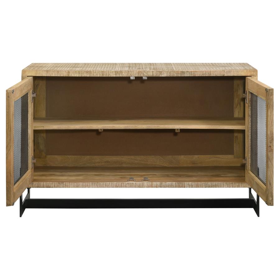 April Brown Accent Cabinet