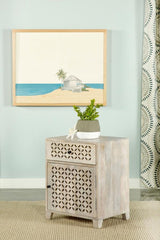 August Beige Accent Cabinet