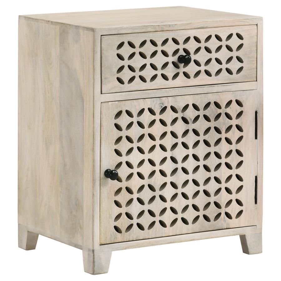 August Beige Accent Cabinet