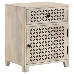 August Beige Accent Cabinet