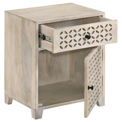 August Beige Accent Cabinet