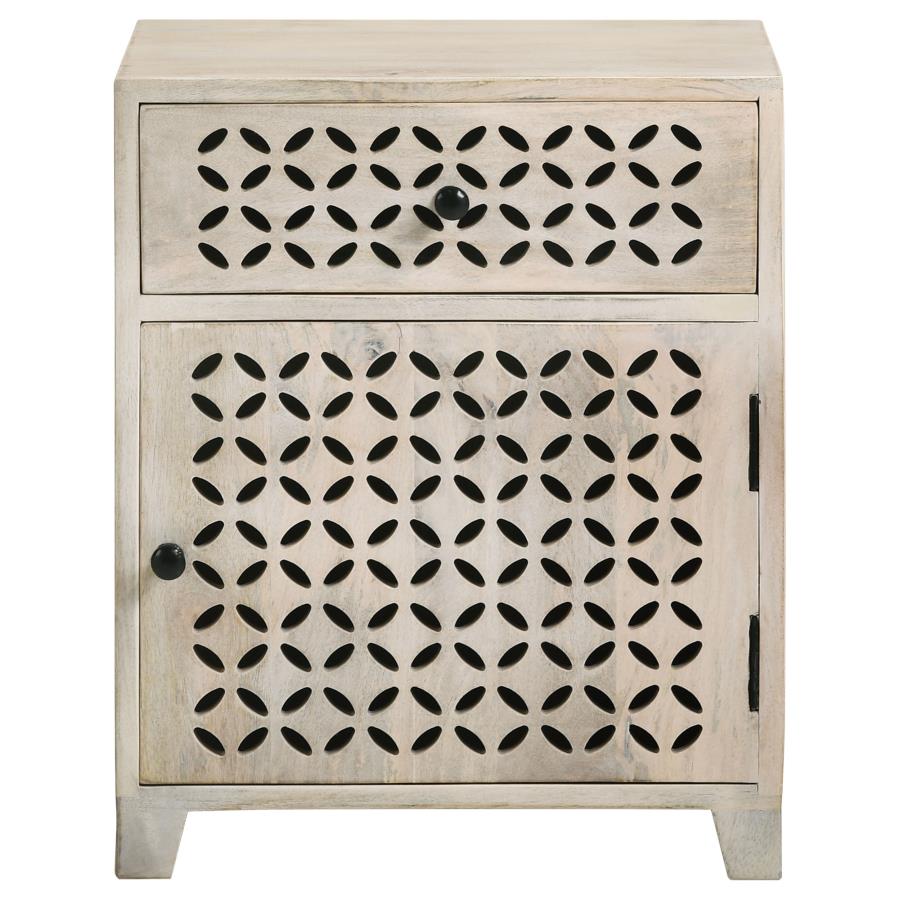 August Beige Accent Cabinet