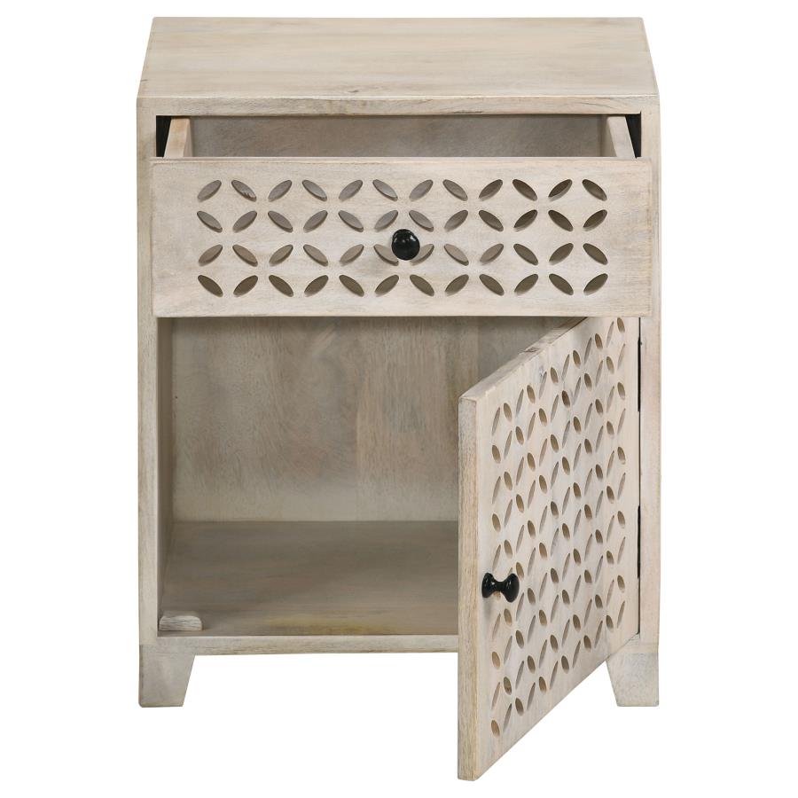 August Beige Accent Cabinet