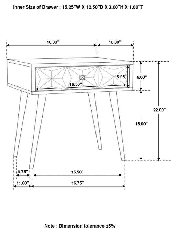 Ezra Brown Side Table