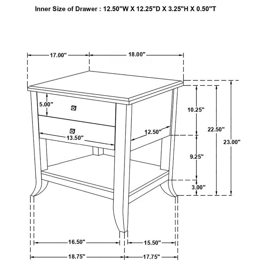 Russo Brown Side Table