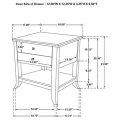 Russo Brown Side Table