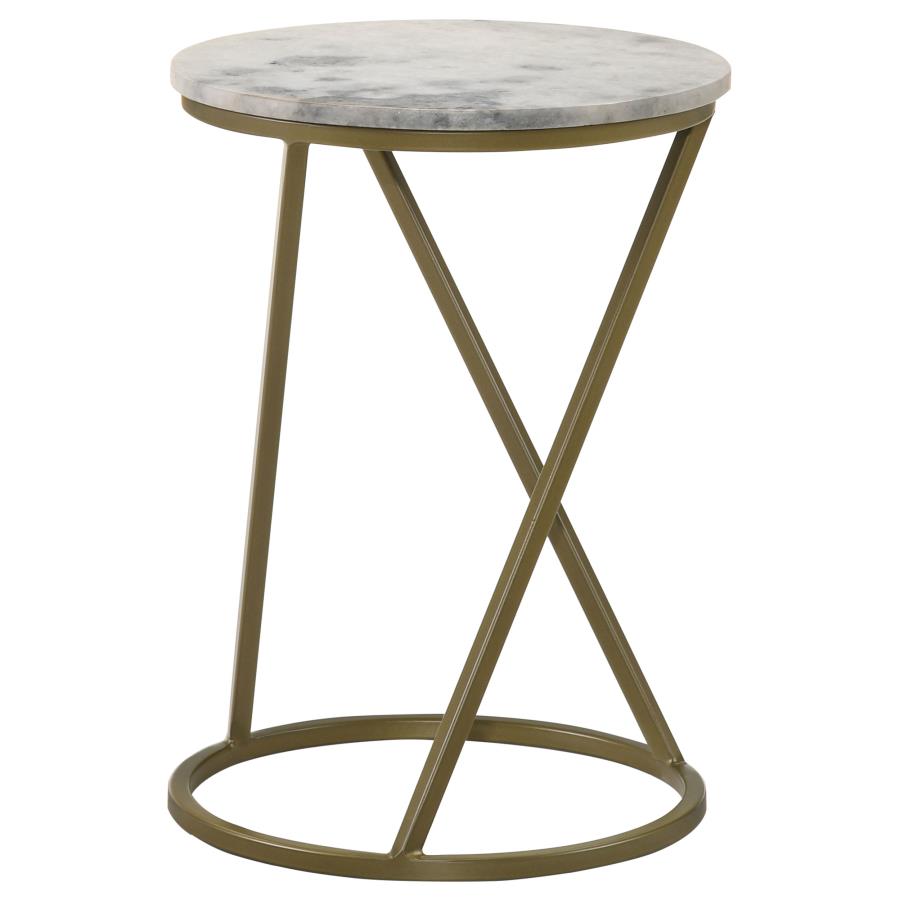 Malthe Gold Side Table
