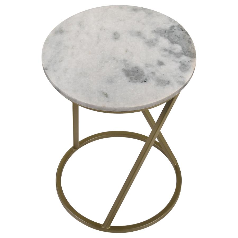Malthe Gold Side Table