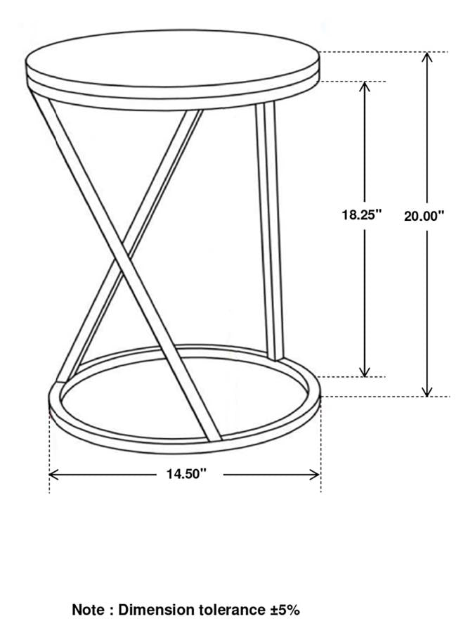 Malthe Gold Side Table