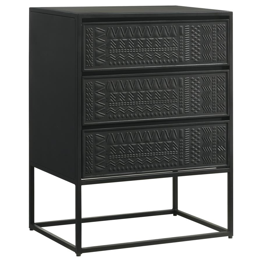 Alcoa Black Tall Accent Cabinet