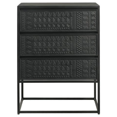 Alcoa Black Tall Accent Cabinet