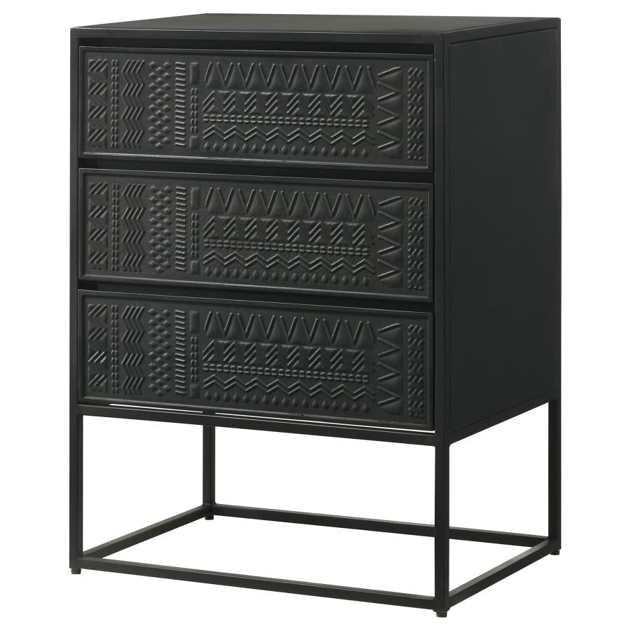 Alcoa Black Tall Accent Cabinet