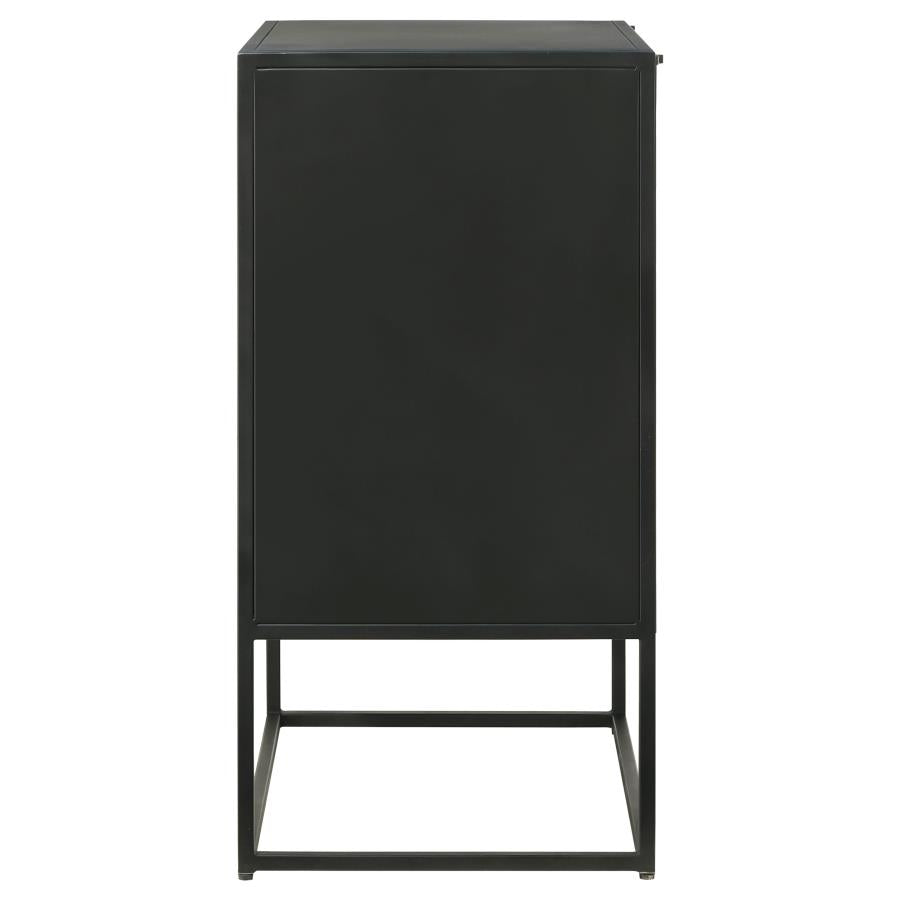 Alcoa Black Tall Accent Cabinet