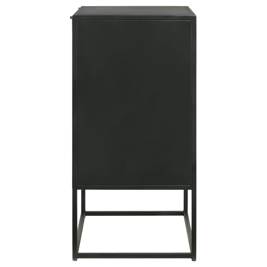 Alcoa Black Tall Accent Cabinet