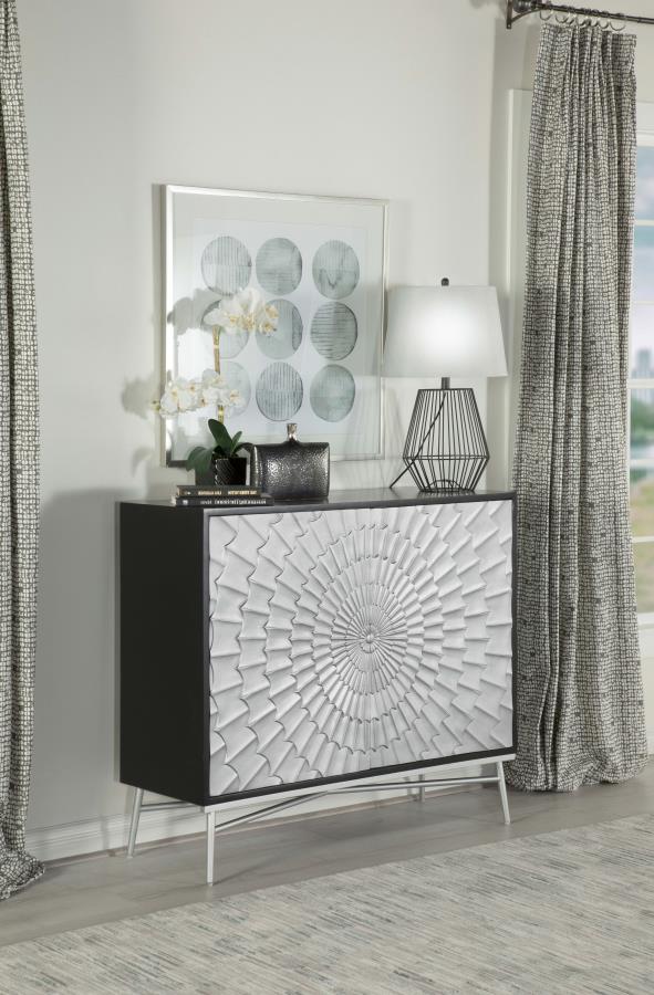 Josie Silver Accent Cabinet