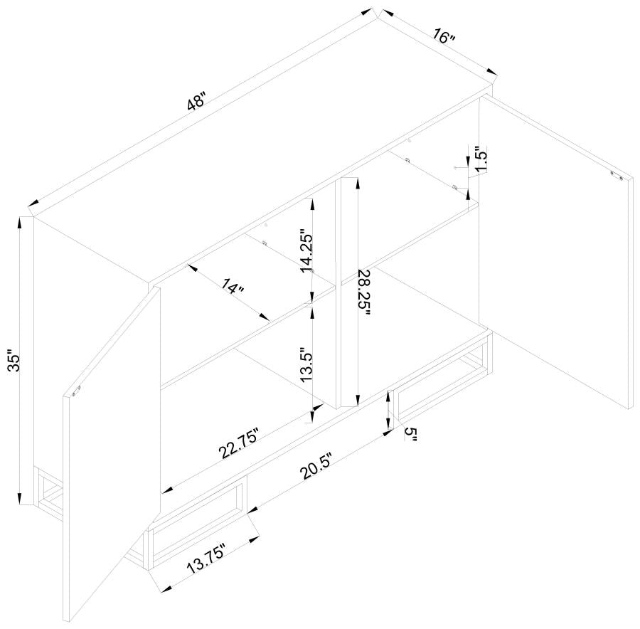 Elsa White Accent Cabinet