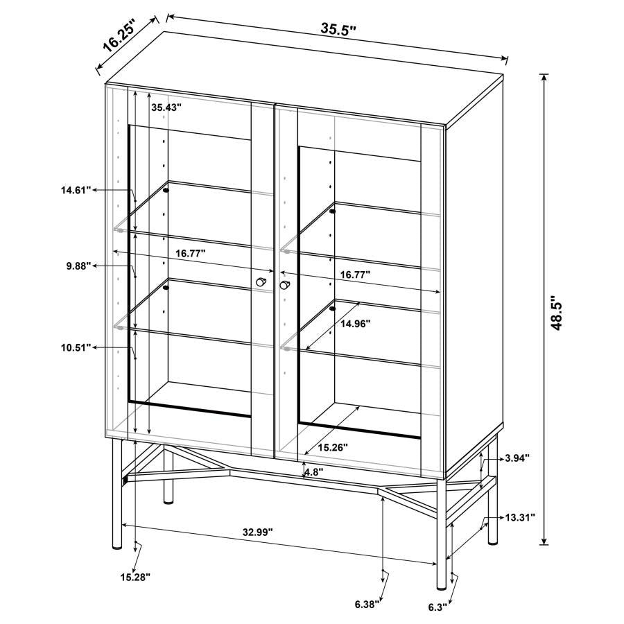 Bonilla Brown Accent Cabinet