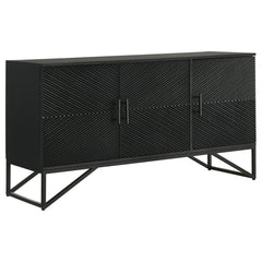 Riddell Black Accent Cabinet