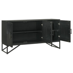 Riddell Black Accent Cabinet