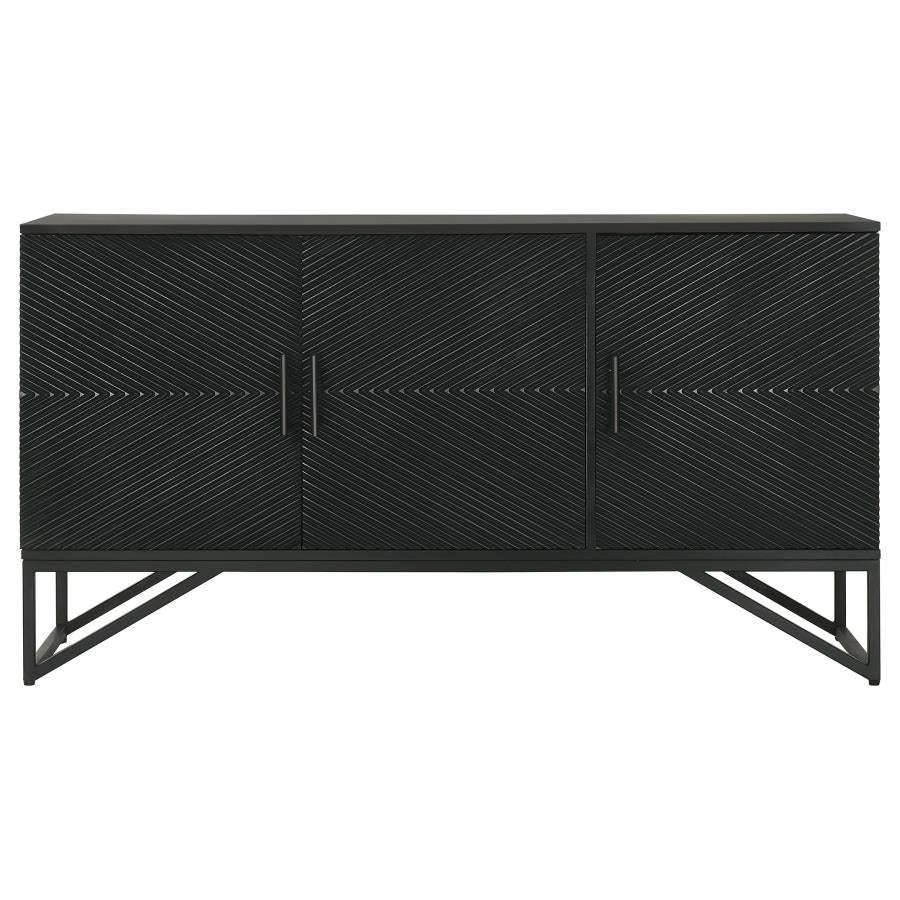 Riddell Black Accent Cabinet
