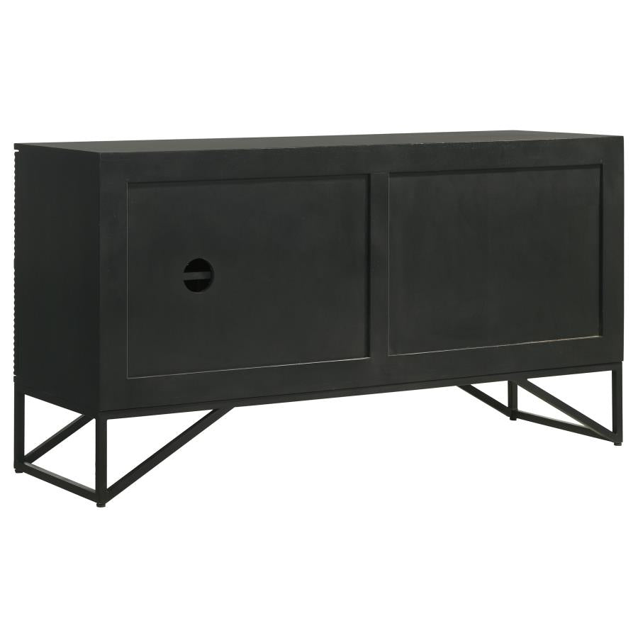 Riddell Black Accent Cabinet