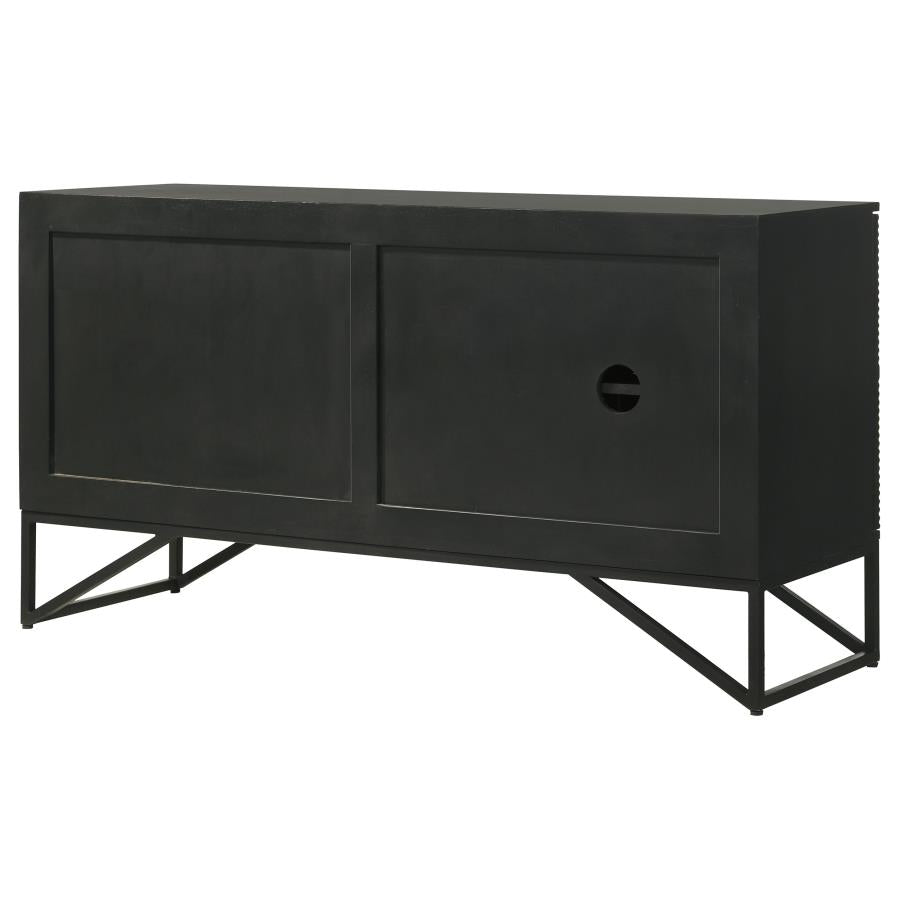 Riddell Black Accent Cabinet