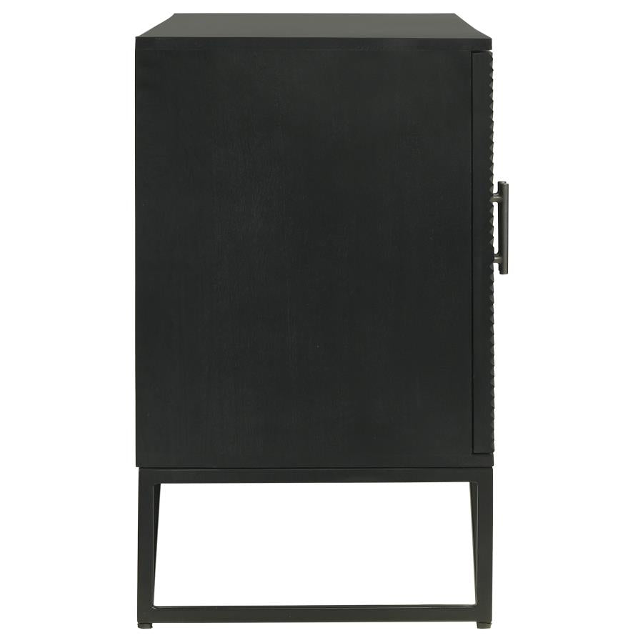 Riddell Black Accent Cabinet