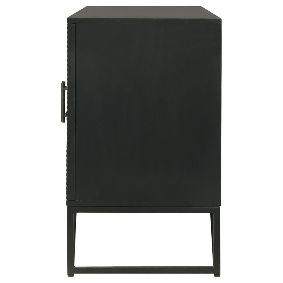 Riddell Black Accent Cabinet