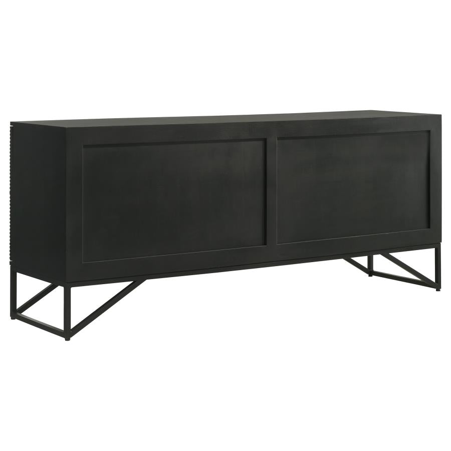 Riddell Black Accent Cabinet