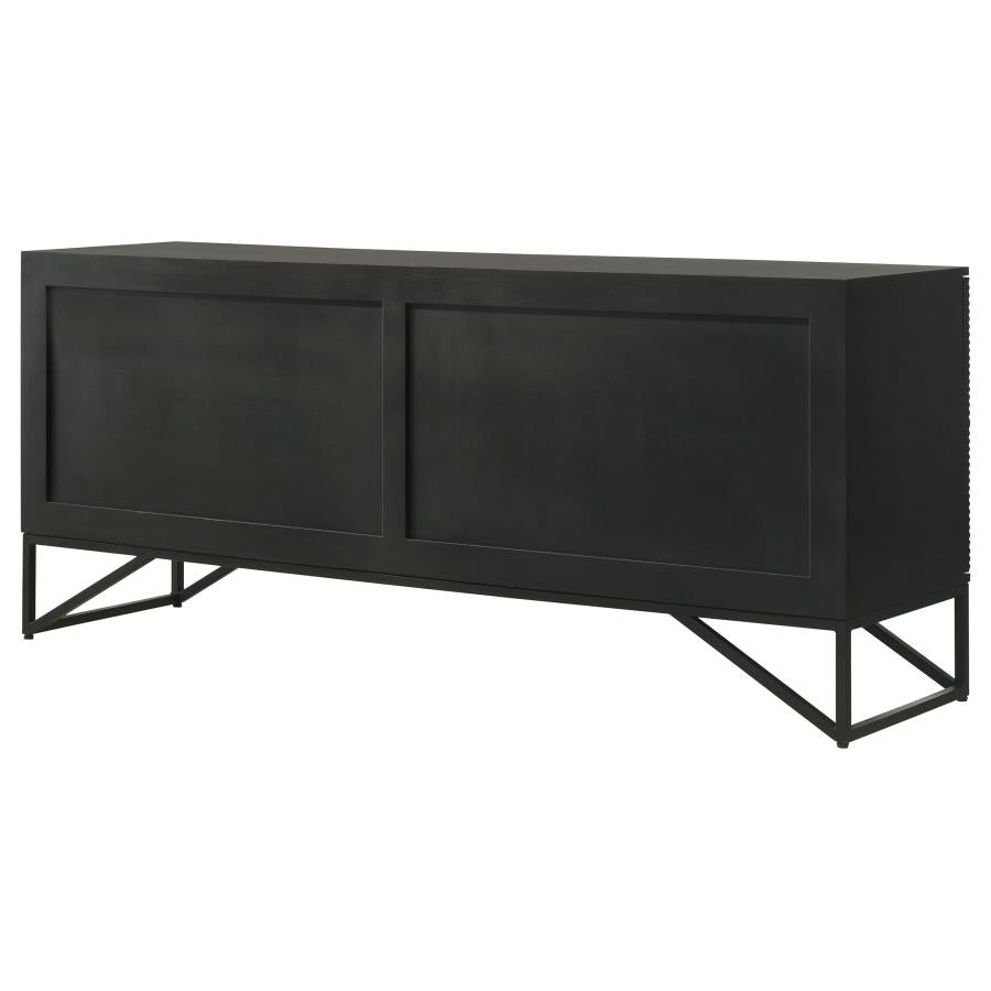 Riddell Black Accent Cabinet