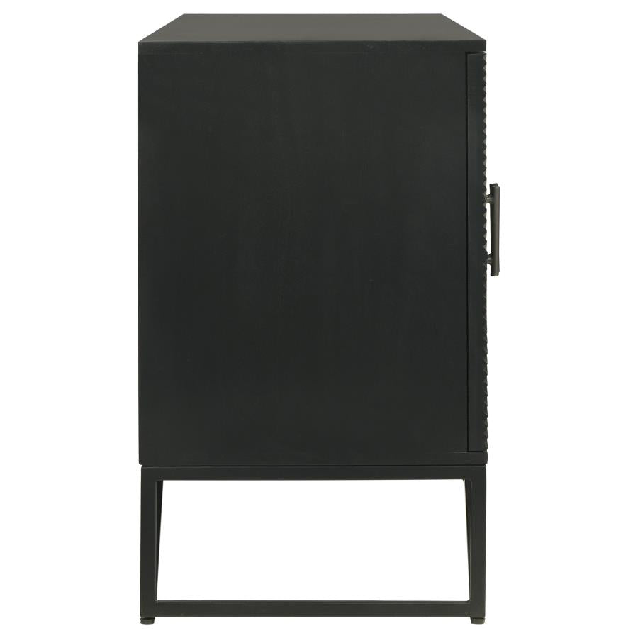 Riddell Black Accent Cabinet