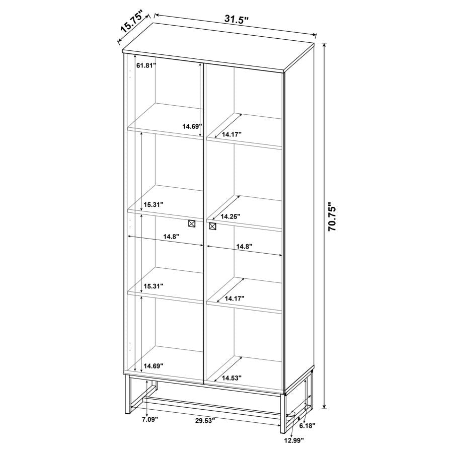 Carolyn Brown Tall Accent Cabinet